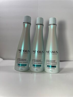 Nexxus ProMend Shampoo Flax Seed Oil Split End Repairing System 13.5oz 400ml X3